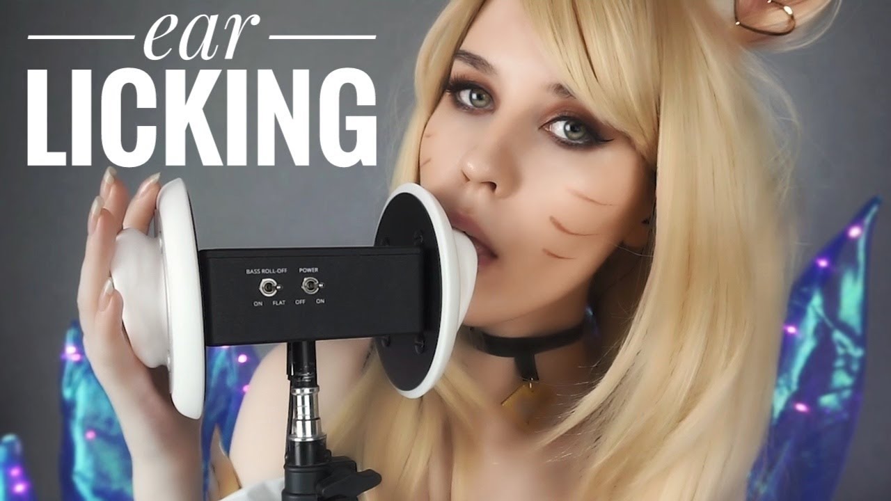 [口腔音] ASMR 英雄联盟 阿狸 舔耳  Ear LICKING